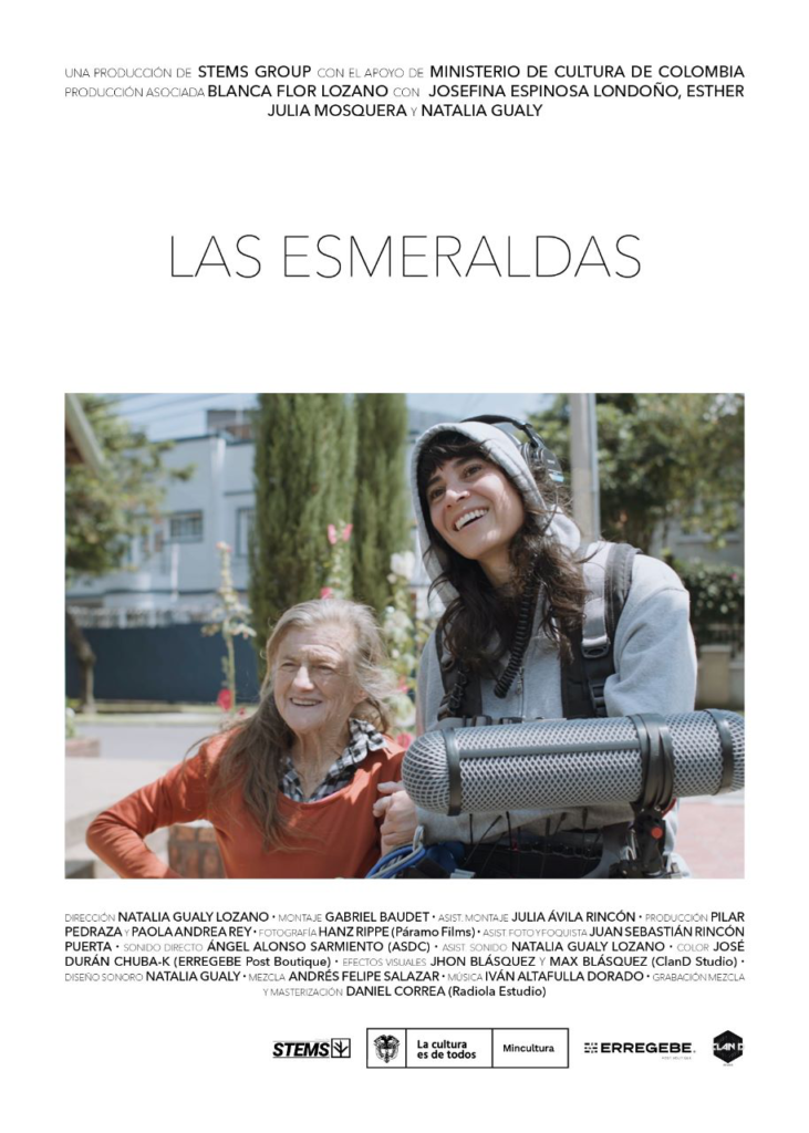Poster de Las Esmeraldas · Dir. Natalia Gualy · Documental · Colombia, 2026
Sonido directo, diseño sonoro y mezcla · Producido por STEMS